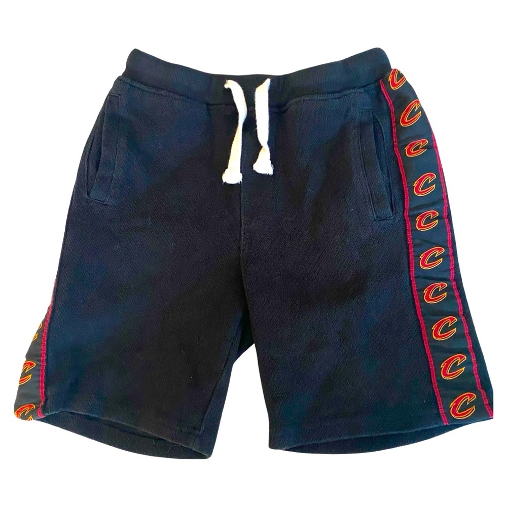 Cleveland Cavaliers Youth Shorts 14/16 Black Knit Pockets Drawstring